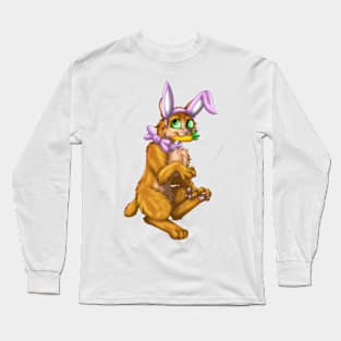 Bobtail BunnyCat: Gigner (Pink) Long Sleeve T-Shirt